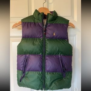 Kids size 8/10Ralph Lauren reversible down vest